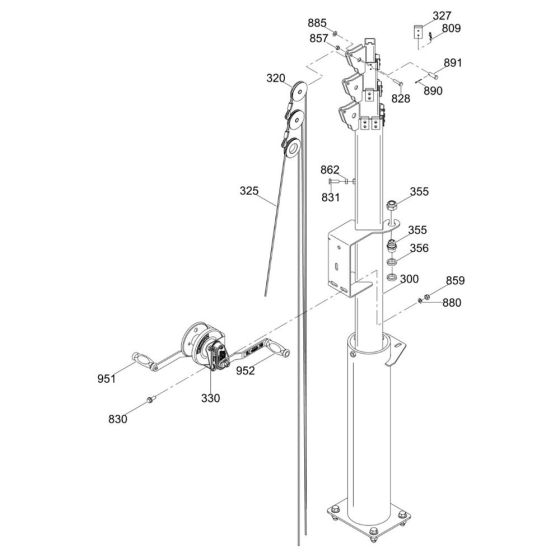 Manual Winch Assembly