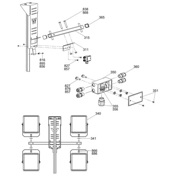 Light Assembly for Wacker Neuson