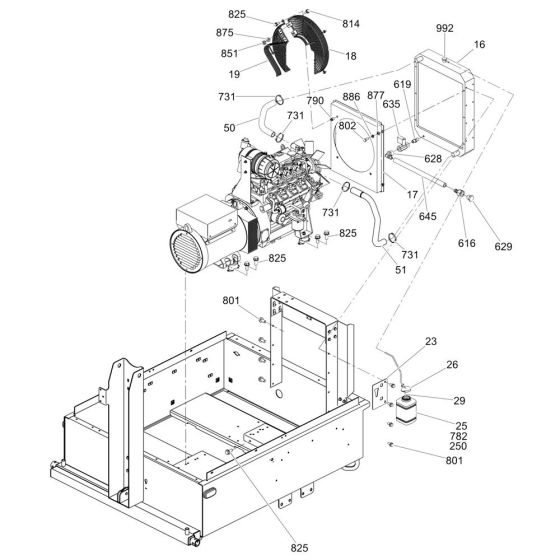 Radiator Assembly for Wacker