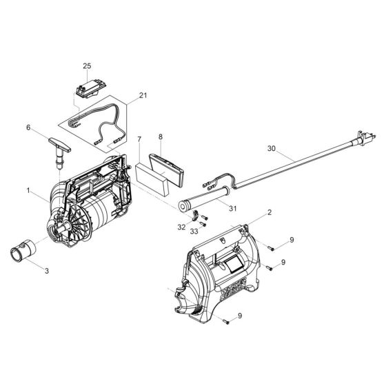 Housing Assembly for Wacker