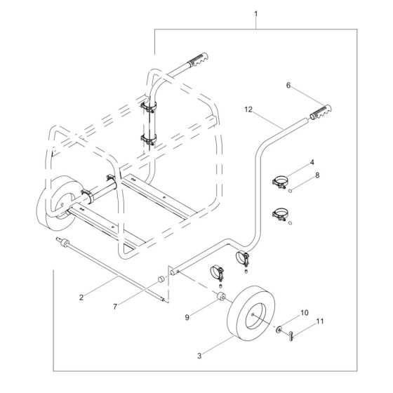 Transport Assembly for Wacker PT2V