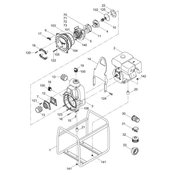 Pump Assembly for Wacker PT3