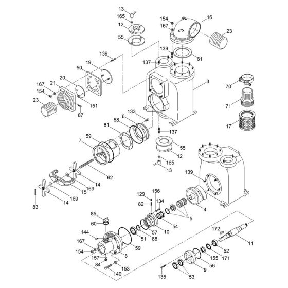 Pump Assembly for Wacker PT6LT