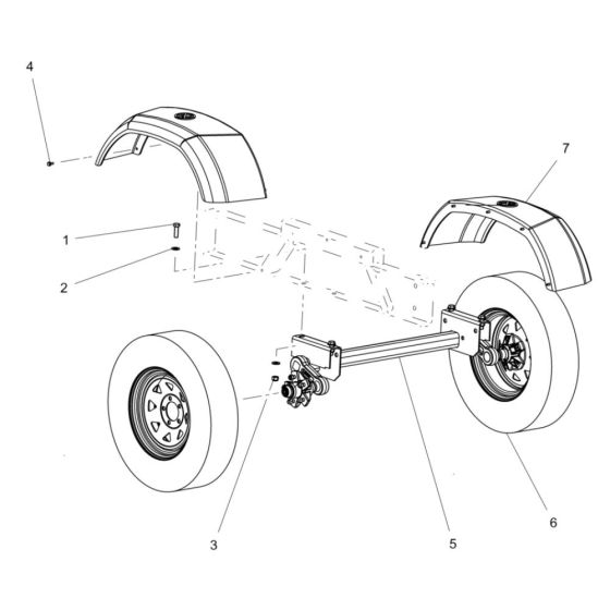 Axle & Wheel Assembly