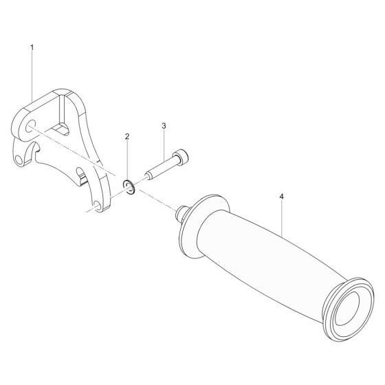 Handle Assembly for Wacker RCP-16/120