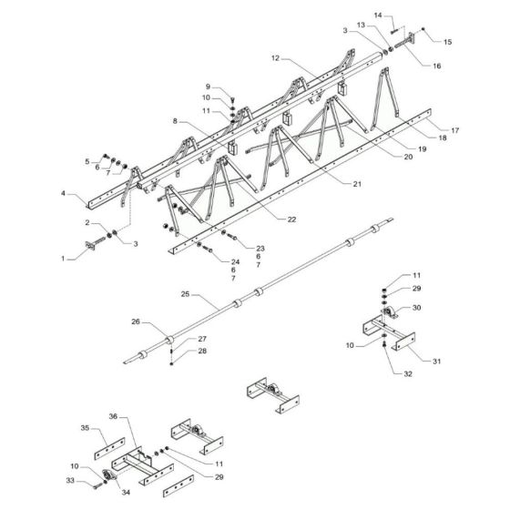 Wacker SC75 Truss Screed Assembly