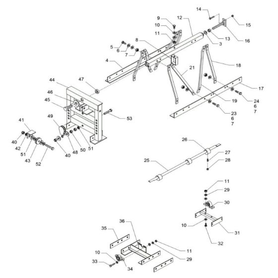 Wacker SE25 Truss Screed Assembly
