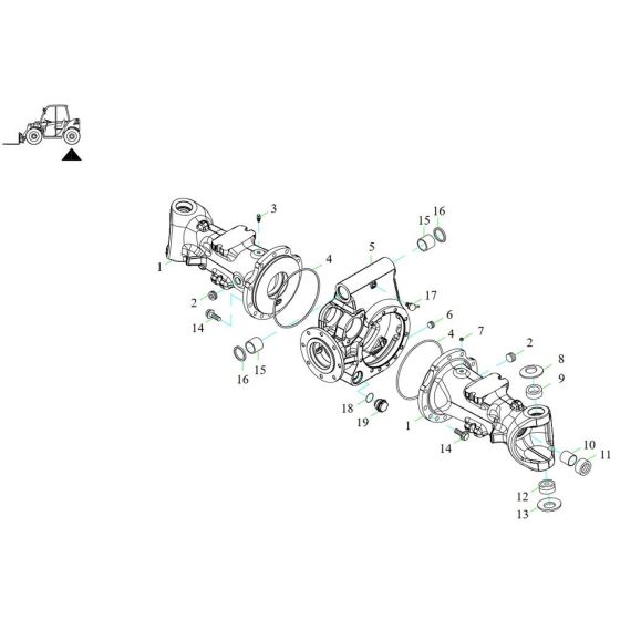 Axle Tube Rear Assembly