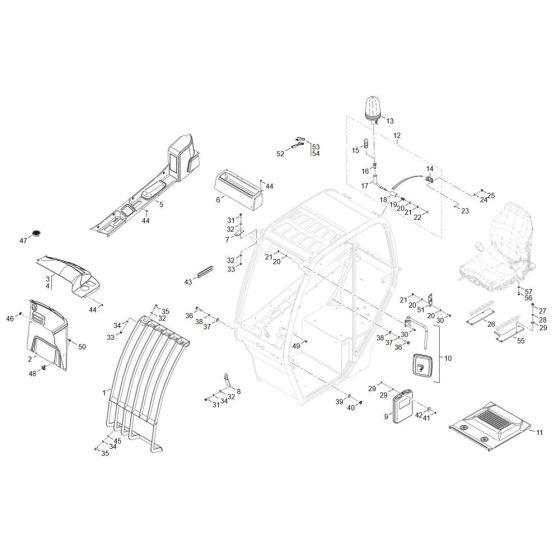 Cabin Assembly for TH408