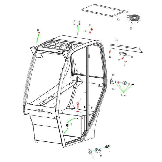 Cabin Assembly for TH408