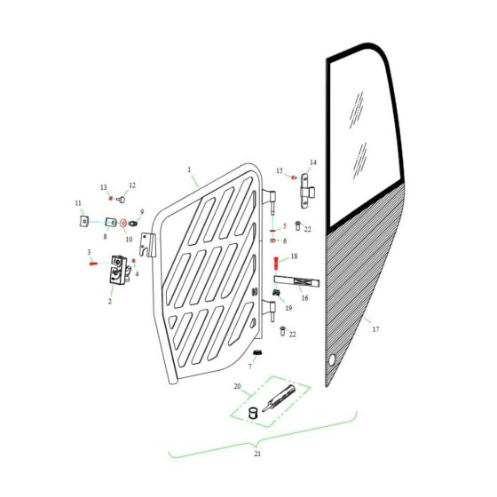 Door Assembly for TH408