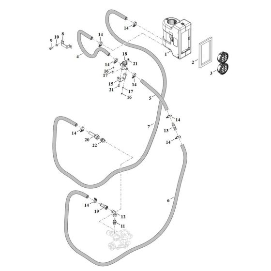 Heating Assembly for Wacker TH408