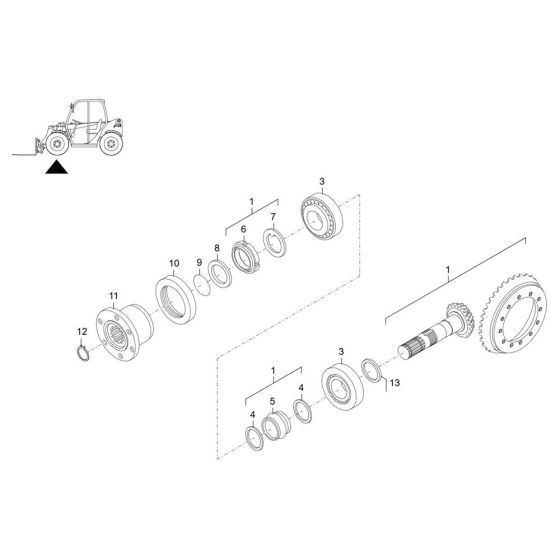 Drive Assembly for Wacker TH408