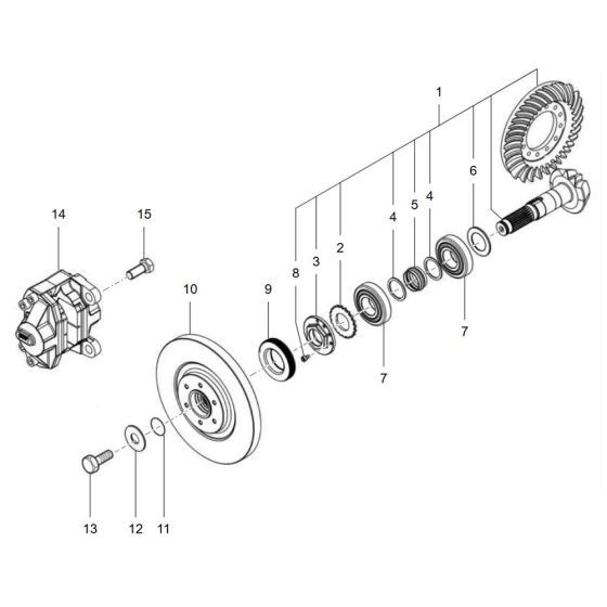 Drive Front Assembly for TH412