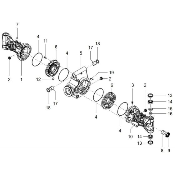 Axle Tube Assembly for TH412