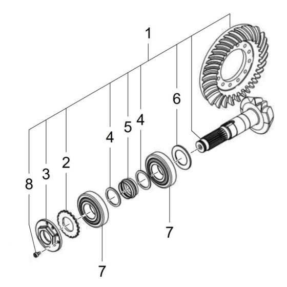 Drive Assembly for Wacker TH412