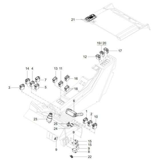 Instrument Panel for Wacker TH412