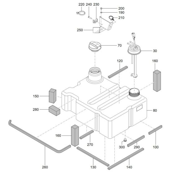 Fuel Tank Assembly for TH412