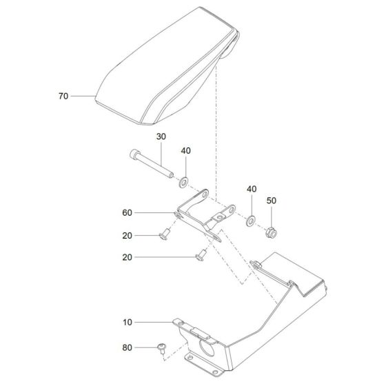 Arm Rest Assembly for Wacker
