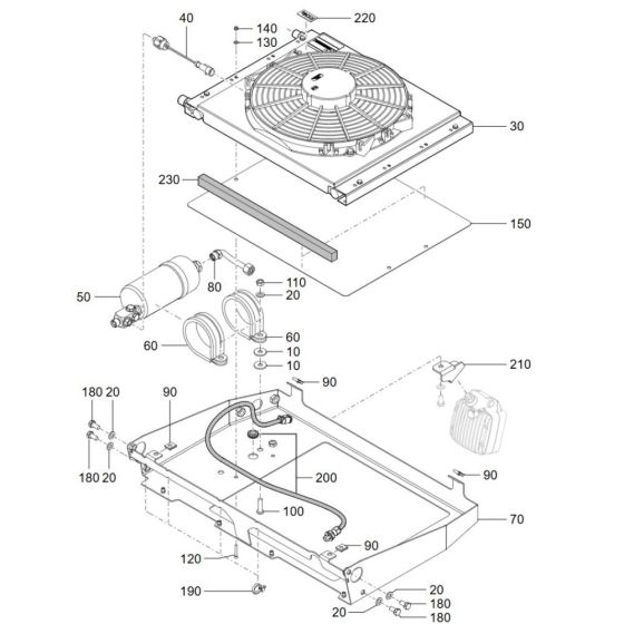 Condenser Assembly for Wacker TH412