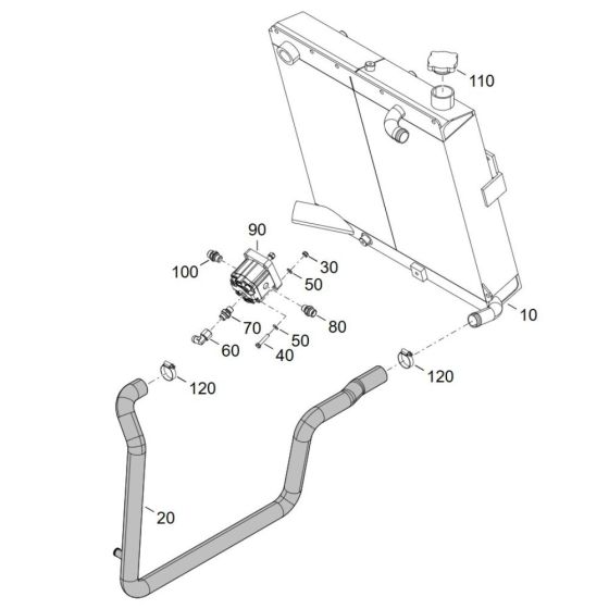 Combi-Cooler for Wacker TH412