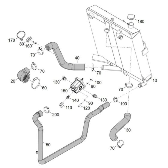 Combi-Cooler for Wacker TH412