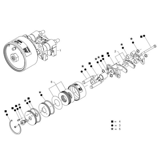 Brake Assembly for Wacker TH412e