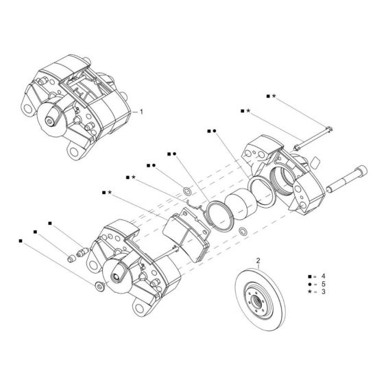 Brake Assembly for TH412e