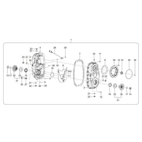 Gearbox Assembly for TH412e