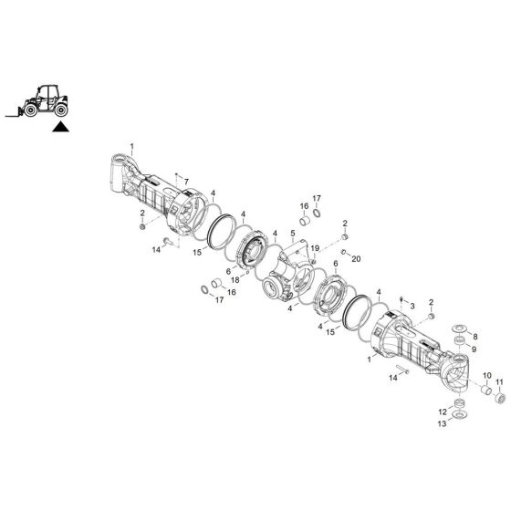Axle Tube for Wacker TH522