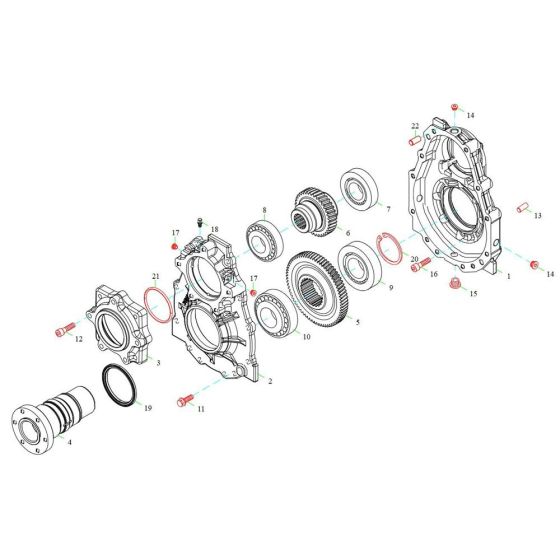 Gearbox Assembly for TH522