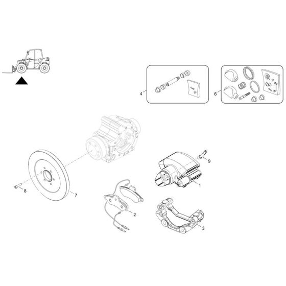 Brake Assembly for TH522