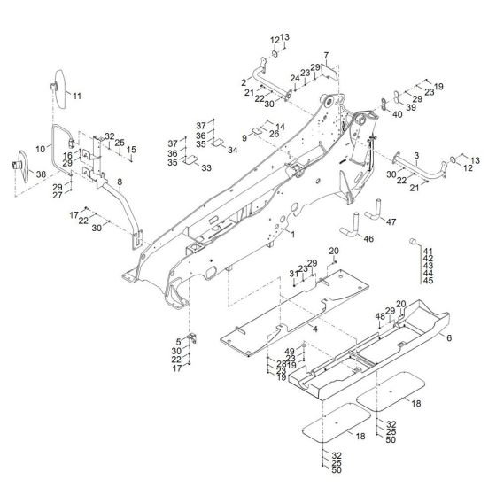 Frame Assembly for Wacker TH522