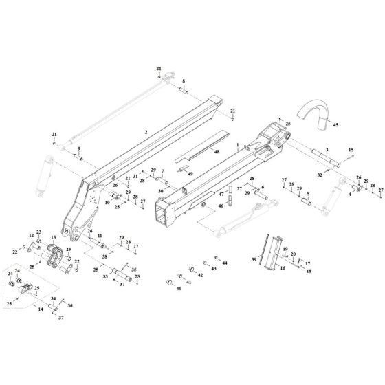 Telescopic Arm for Wacker TH522
