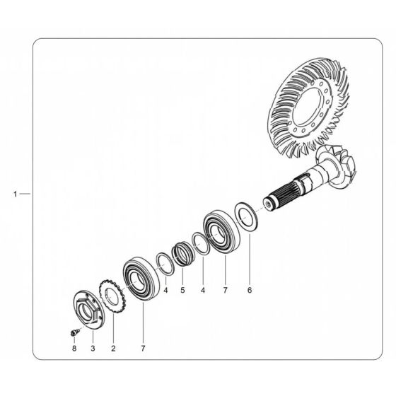 Drive Rear Assembly Wacker TH625