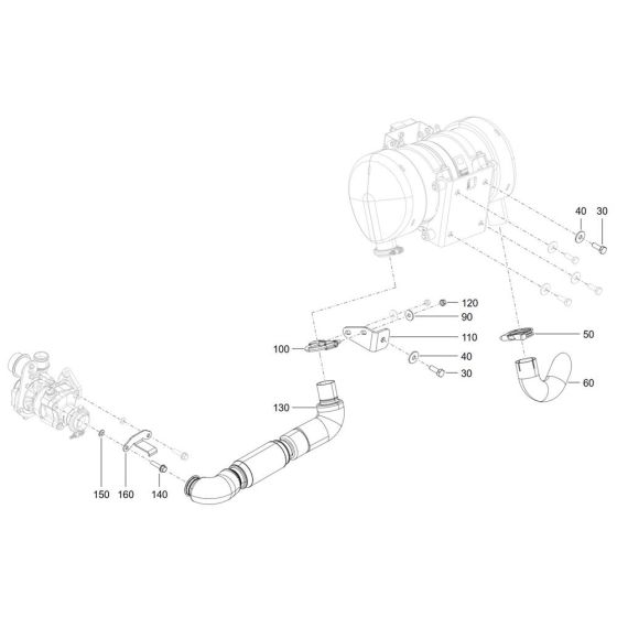 Exhaust Assembly for TH625