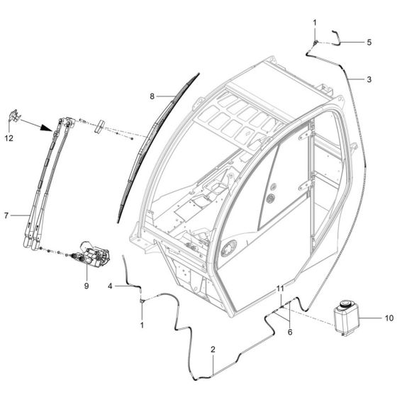 Wiper Assembly for Wacker TH627