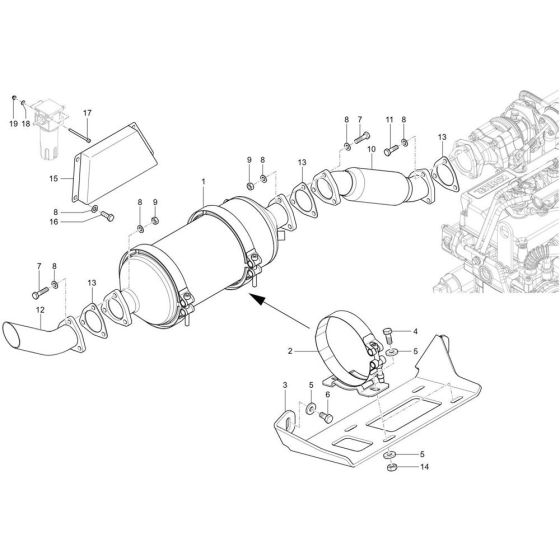 Exhaust System for Wacker TH627