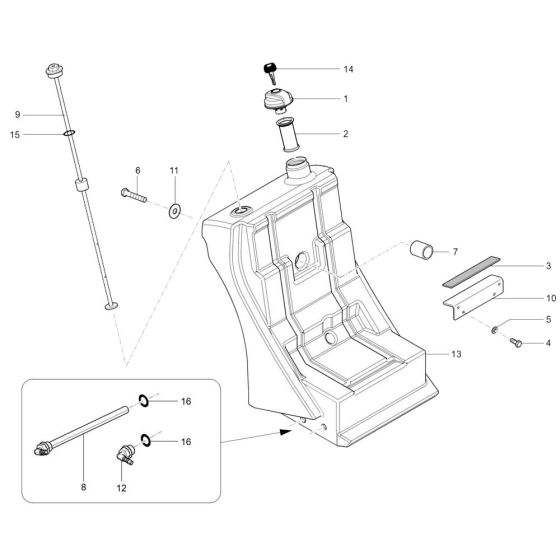 Fuel Tank Assembly for Wacker