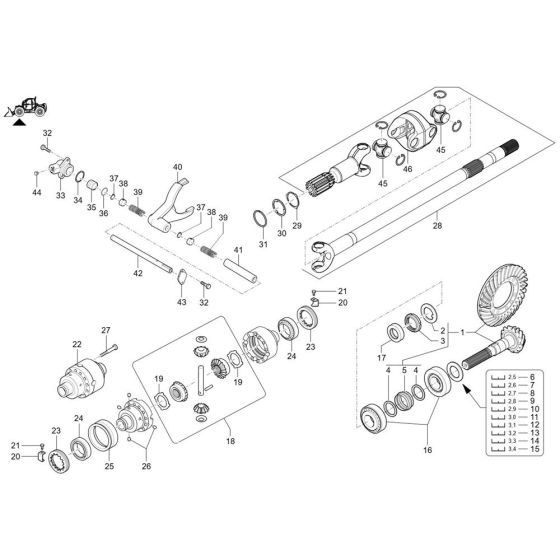 Angle Drive for Wacker TH627