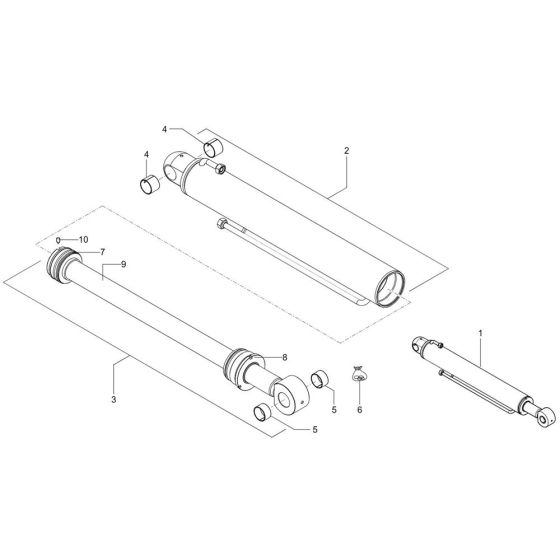 Lift Cylinder for Wacker TH627