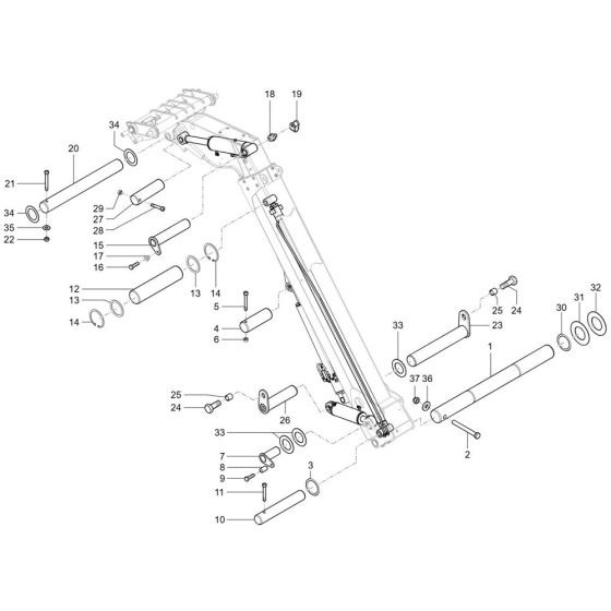 Mounting Assembly for Wacker TH627