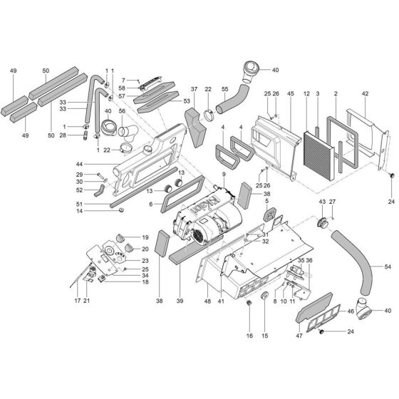 Heating Assembly for Wacker TH627