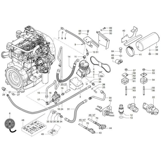 Air Brake Assembly for TH730