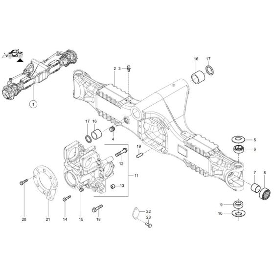 Rear Axle Tube Assembly
