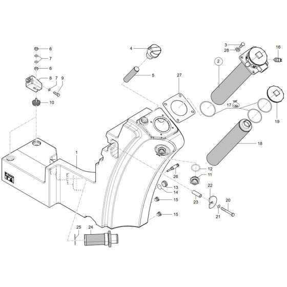 Oil Tank Assembly for Wacker TH730