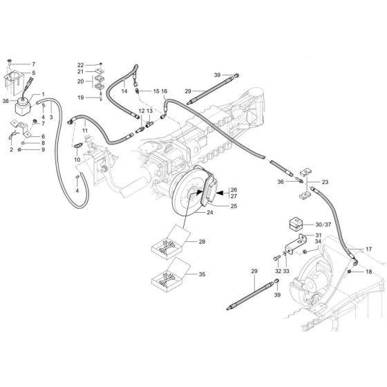 Brake Assembly for Wacker TH730
