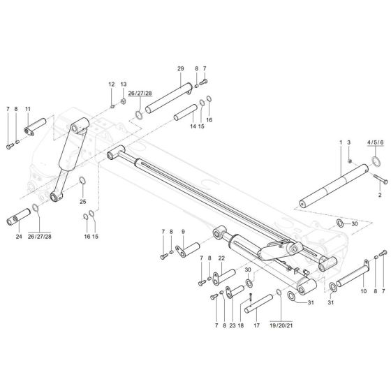 Wacker TH730 Mounting Assembly