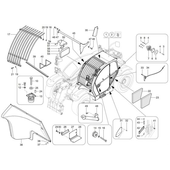 Cabin Assembly for Wacker TH730