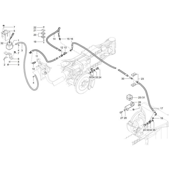 Brake Assembly for Wacker TH730